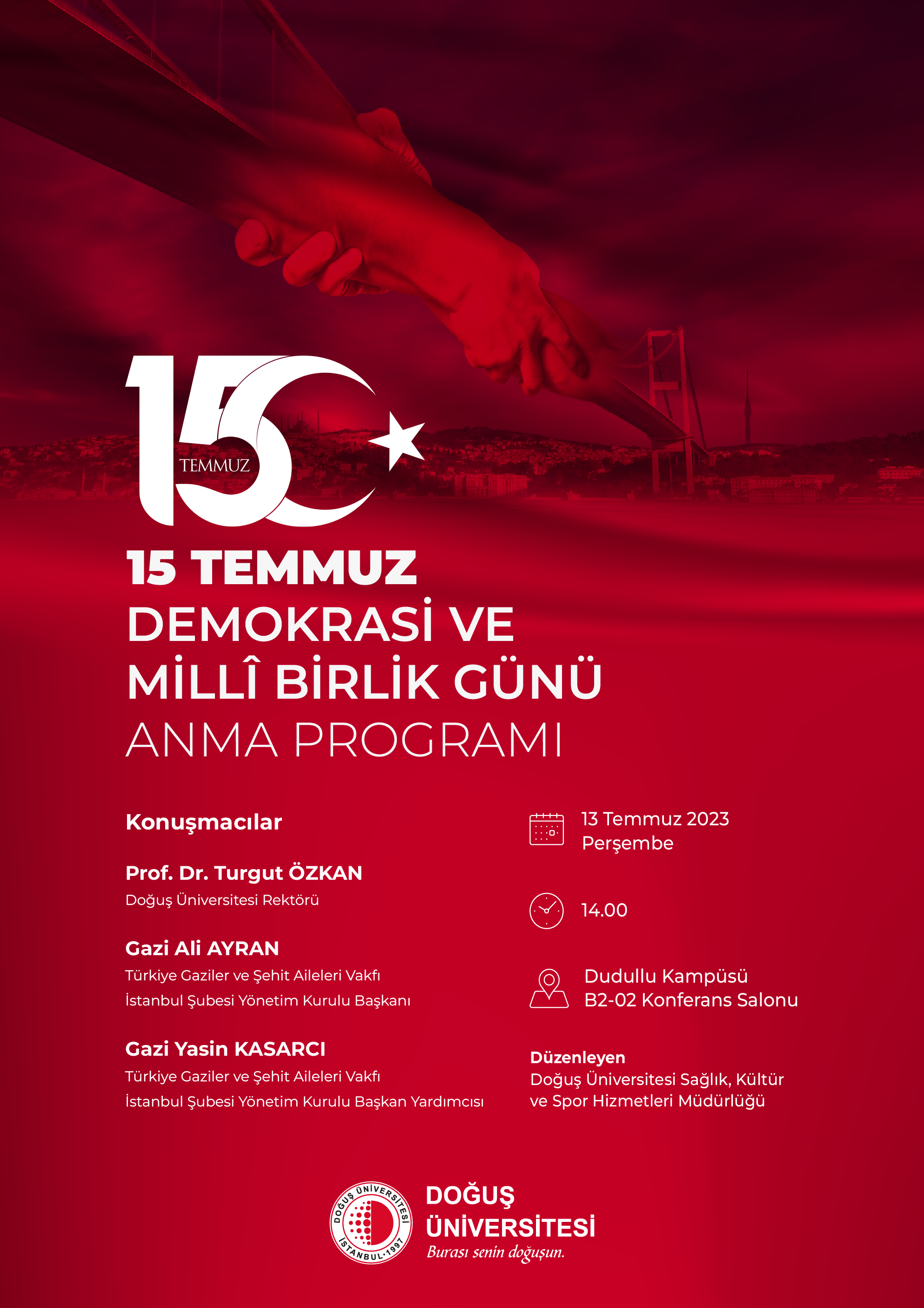 15 Temmuz Anma Programı Afiş_Afiş kopya 4