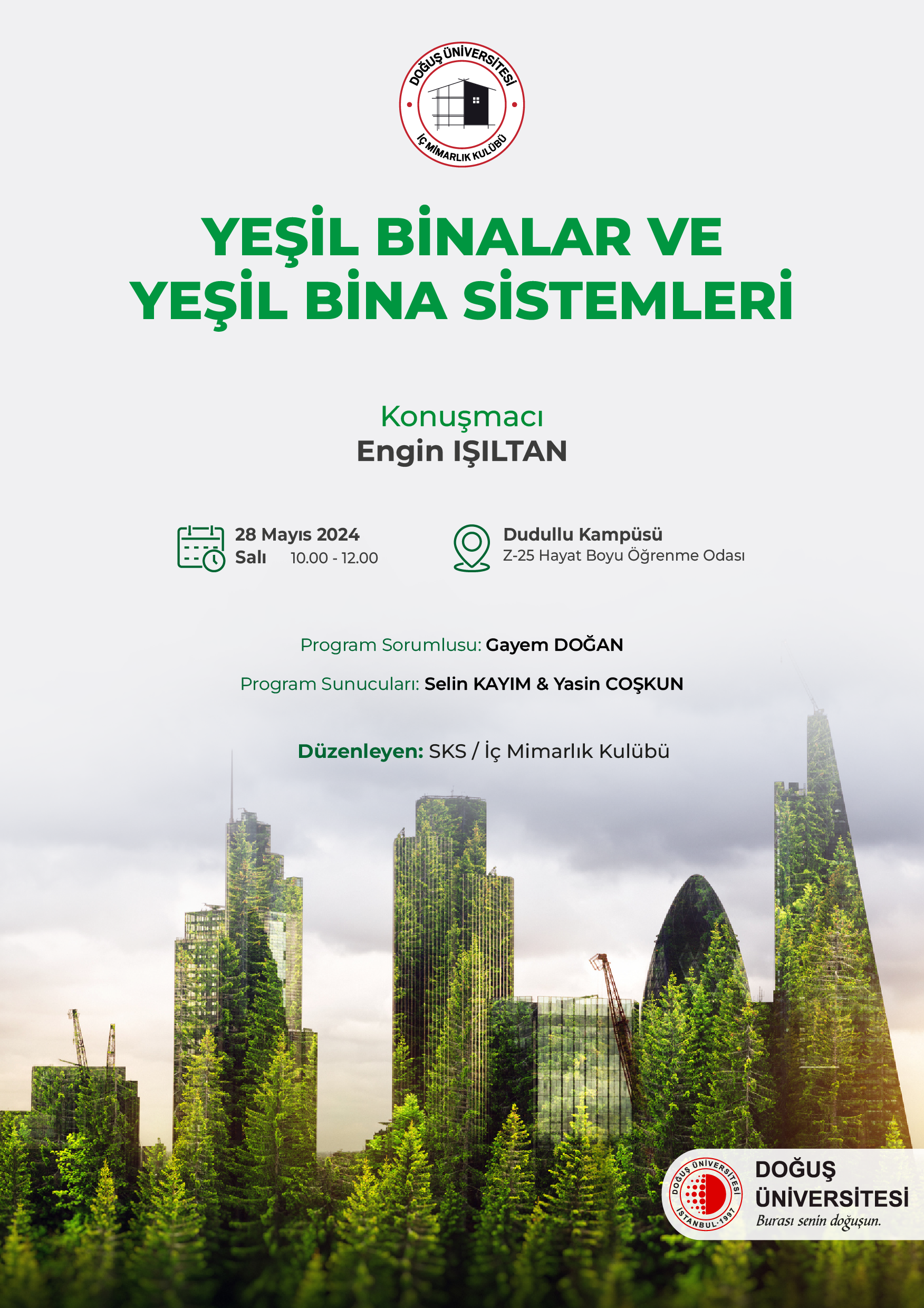 YEŞİL BİNALAR VE YEŞİL BİNA SİSTEMLERİ_Afiş